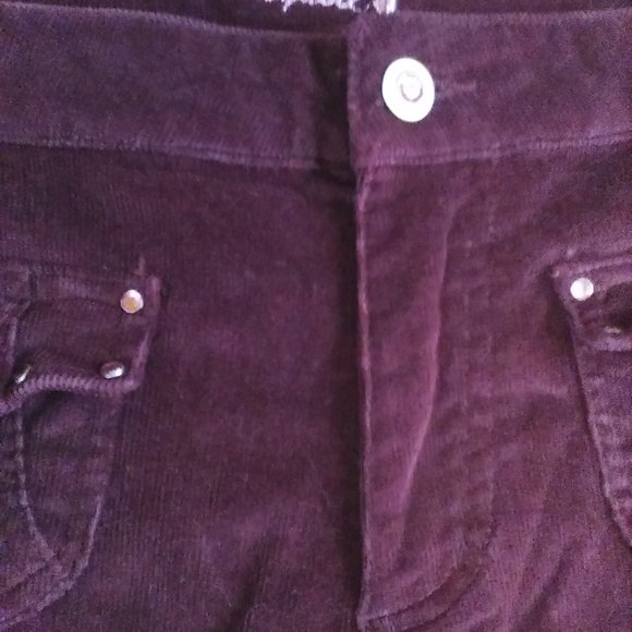 Pantalon bourgogne enfant velours cordé - Picture 3 of 4